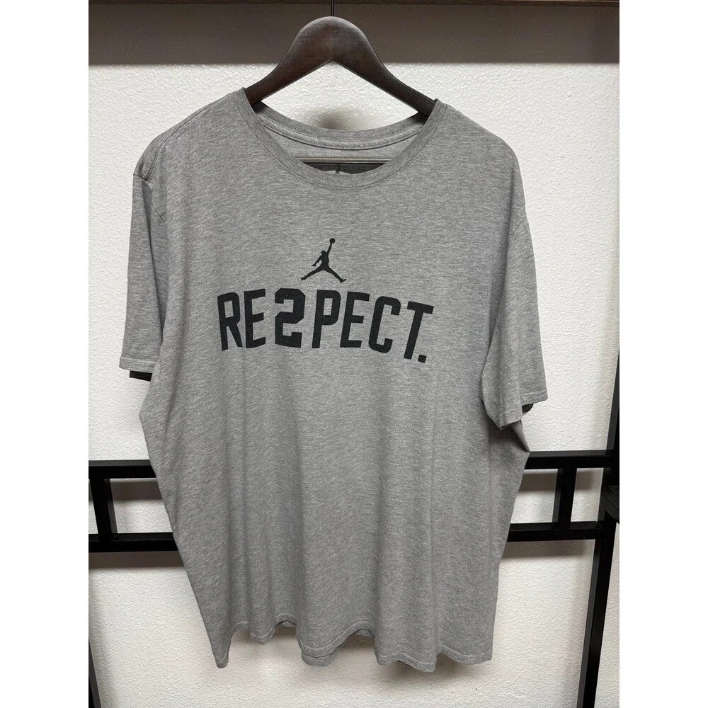 Nike Jordan Derek Jeter RE2PECT T-Shirt, Men’s Size XXL, Black Jumpman Logo